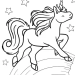 a imprimer coloriage Licorne gratuit