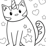 coloriage Licorne pour enfant de 2 ans