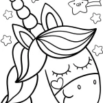 coloriage Licorne à imprimer pour enfant de 9 ans