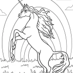 coloriage Licorne gratuit a imprimer