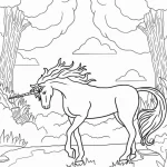 télécharger coloriage Licorne gratuit