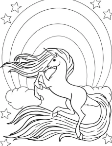 coloriage Licorne a telecharger