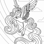 coloriage Licorne pour enfant de 4 ans
