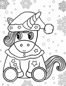 coloriage Licorne pour enfants à imprimer