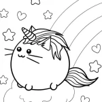 coloriage Licorne à imprimer pour enfant de 6 ans