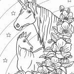 coloriage Licorne pour enfant de à imprimer