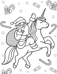coloriage Licorne a telecharger
