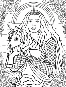 coloriage Licorne pour enfants a imprimer gratuit