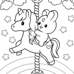 coloriage Licorne pour enfant de 7 ans