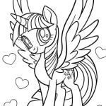 coloriage Licorne et decoupage a imprimer gratuit
