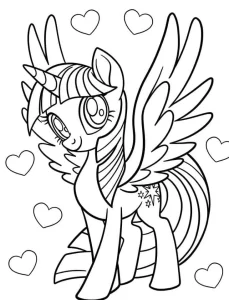 coloriage Licorne et decoupage a imprimer gratuit