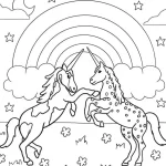coloriage Licorne pour enfant a imprimer gratuit