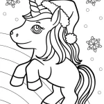 coloriage Licorne educatif pour enfant