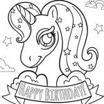 coloriage Licorne pour enfant a imprimer gratuit