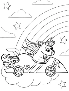 coloriage Licorne pour enfants à imprimer