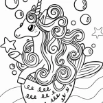 coloriage Licorne à imprimer pour enfant de 10 ans