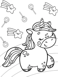 coloriage Licorne a dessiner en ligne