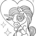 coloriage Licorne pour primaire
