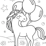 coloriage Licorne pour primaire