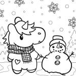 coloriage Licorne pour enfants