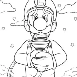coloriage Luigi pour enfant de 10 ans
