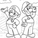 coloriage Luigi pour enfant de 8 ans