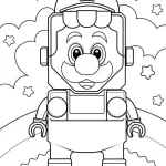 coloriage Luigi à imprimer pour enfants