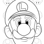 image de coloriage Luigi pour enfant