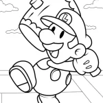coloriage Luigi de pour enfants