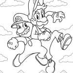 coloriage Luigi pour enfant a imprimer gratuit