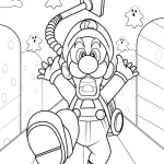 imprimer coloriage Luigi pour enfant