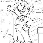 coloriage Luigi à imprimer pour enfant de 10 ans
