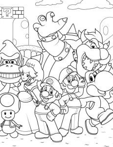 coloriage Luigi pour enfant de 10 ans