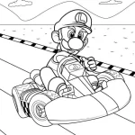 coloriage Luigi a colorier en ligne gratuitement