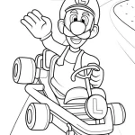 coloriage Luigi a imprimer