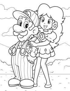 coloriage Luigi pour enfants