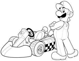 coloriage Luigi en ligne pour enfant