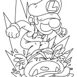 coloriage Luigi pour enfant de 5 ans