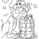 coloriage Luigi et dessin a imprimer