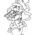 coloriage Luigi pour bebe a imprimer