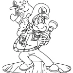coloriage Luigi à imprimer pdf gratuit