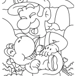 imprimer coloriage Luigi