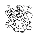 coloriage Luigi a colorier en ligne gratuitement