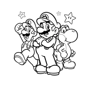 coloriage Luigi a colorier en ligne gratuitement