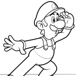 coloriage Luigi gratuit a imprimer