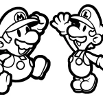 coloriage Luigi pour primaire