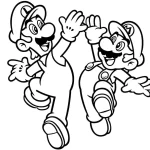 coloriage Luigi pour enfant a imprimer gratuit