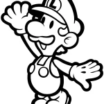 coloriage Luigi pour enfant de 8 ans
