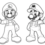coloriage Luigi pour enfant de à imprimer