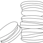 coloriage Macaron gratuit a imprimer
